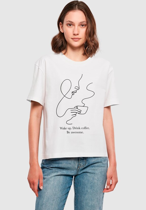 Drink Coffee Be Awesome Tee-0