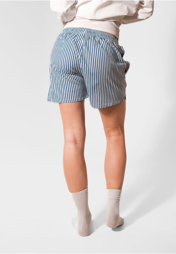 Blue Striped - Boyfriend Boxers-1