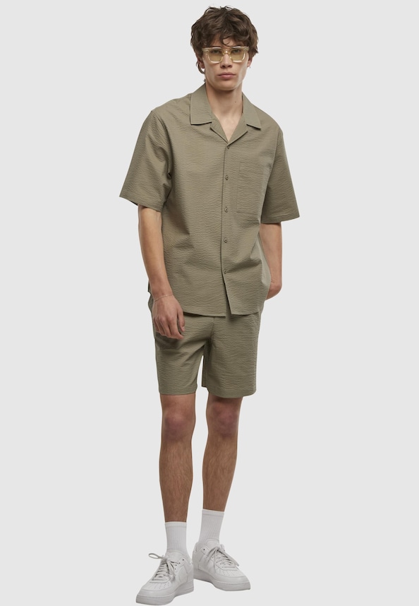 Relaxed Seersucker Short Sleeve-3