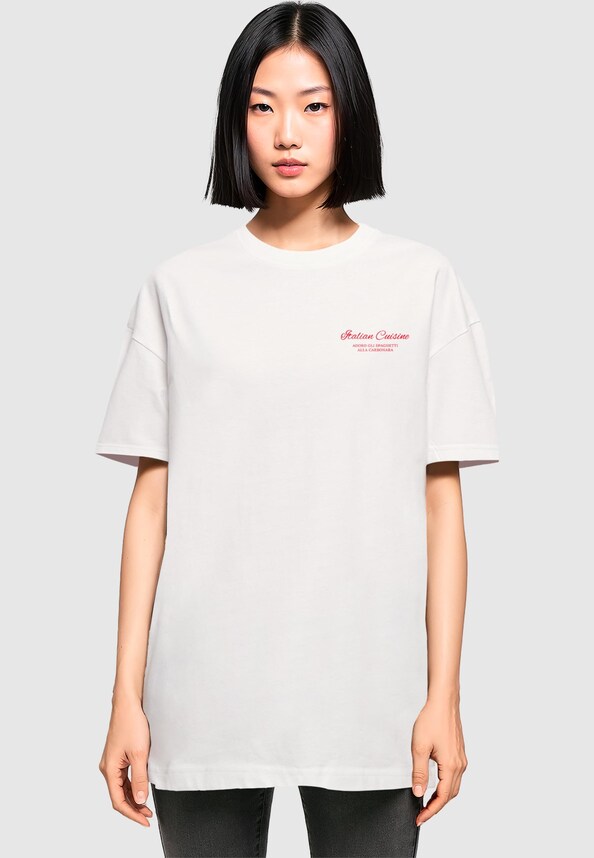 Ladies Al Dente Per Favore Oversized Tee-0