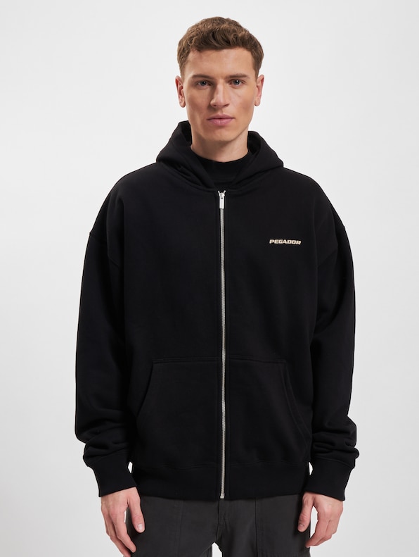 Pegador Colne Logo Oversized Sweat Jacket-2