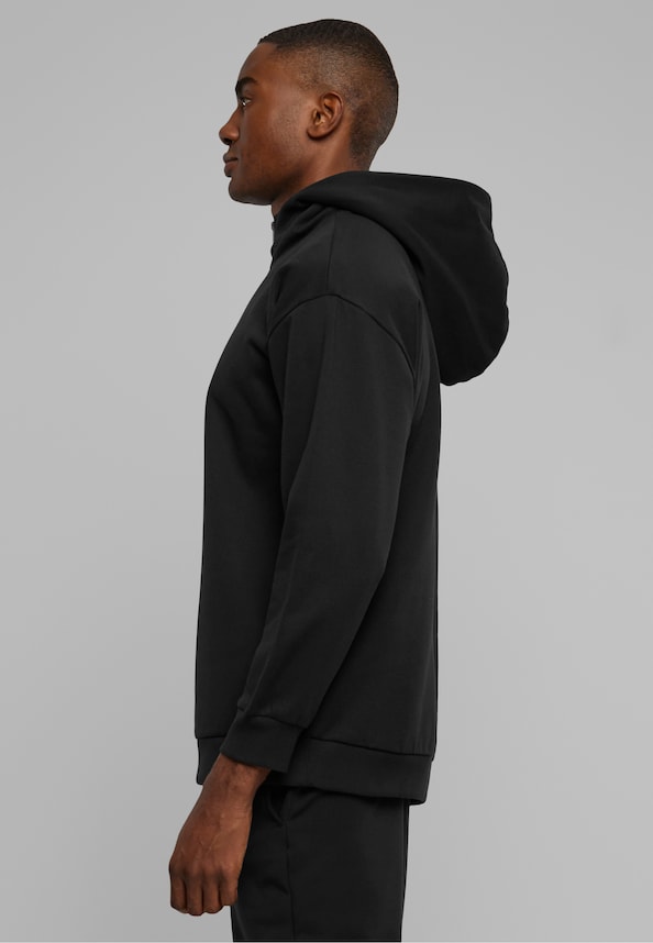 Zipped High Neck Hoody-2