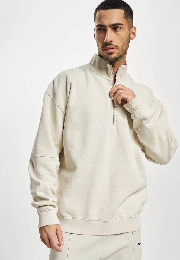 Logo Oversized Halfzip-3