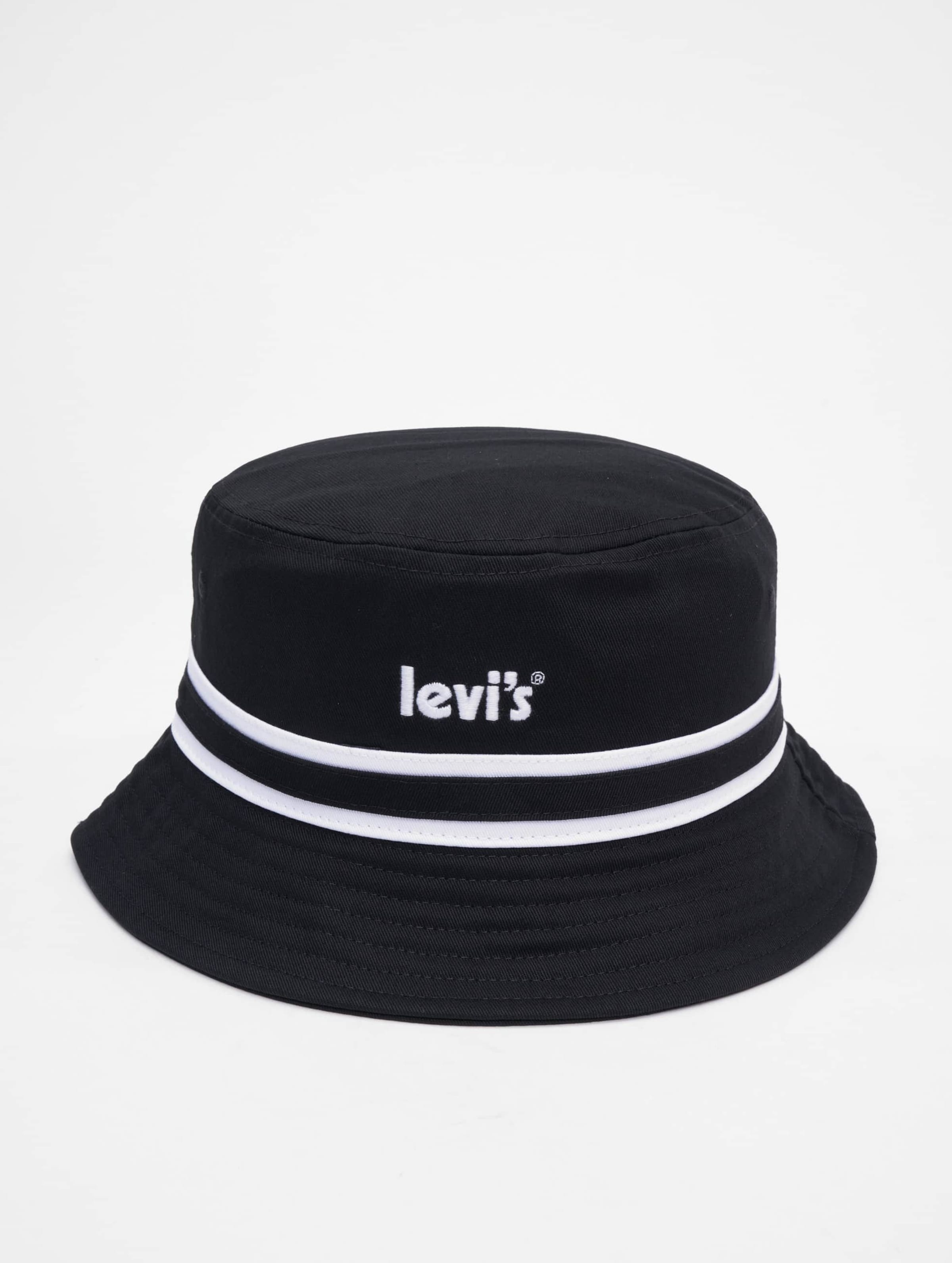 Levi's Levis Poster Logo Bucket Hat Frauen,Männer,Unisex op kleur zwart, Maat S