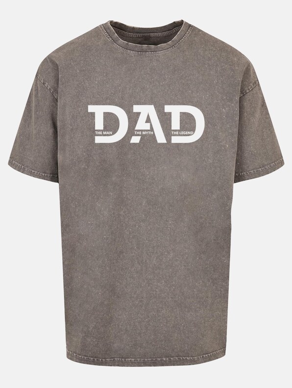Fathers Day - The Man, The Myth, The Legend Acid Washed Heavy Oversized -2