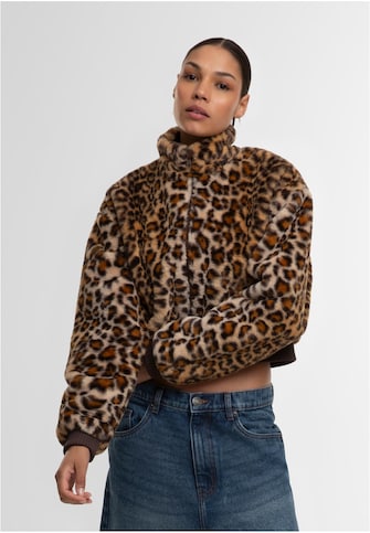 Ladies Cropped Faux Fur Leo