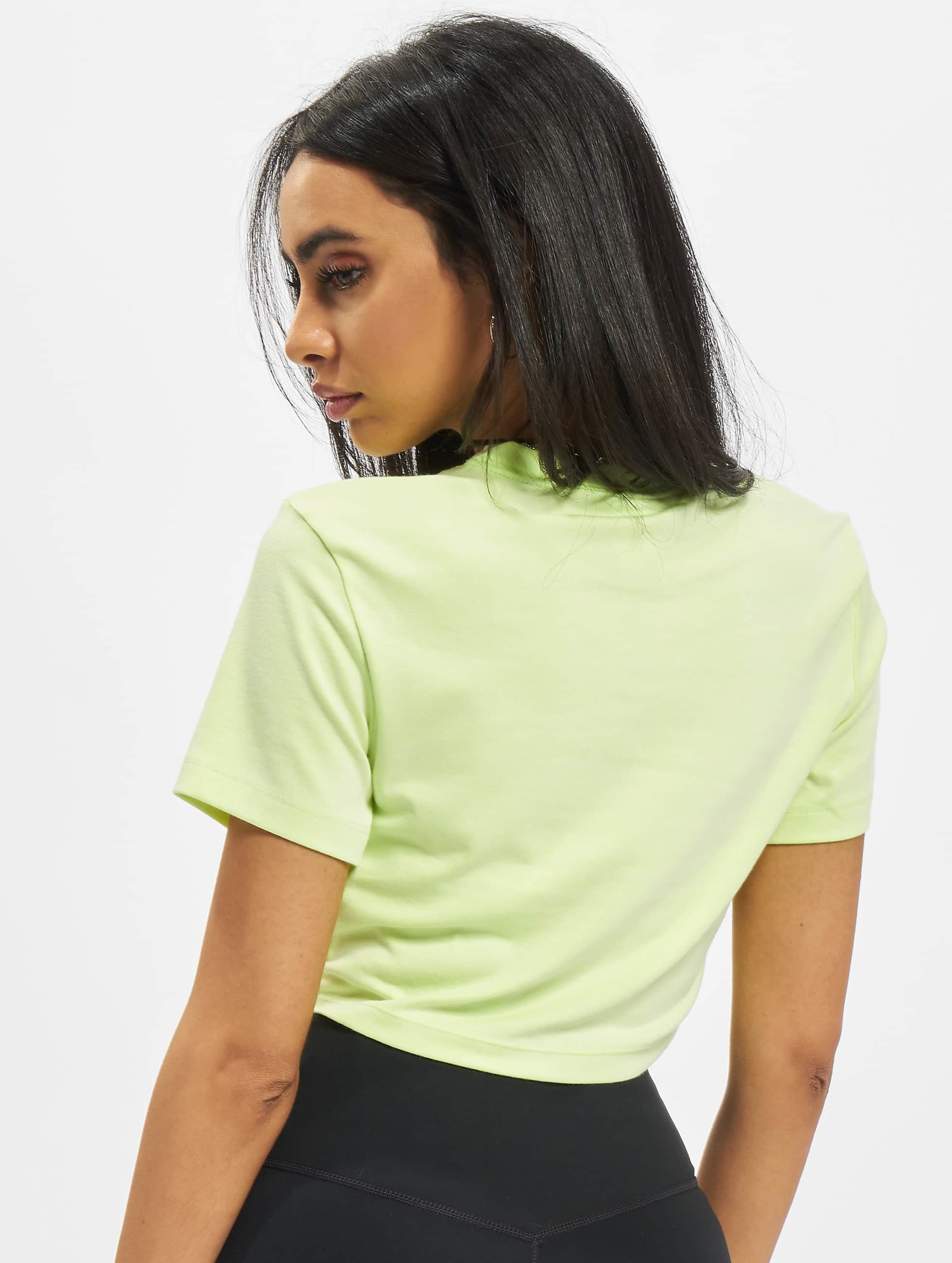 Lime green nike crop on sale top