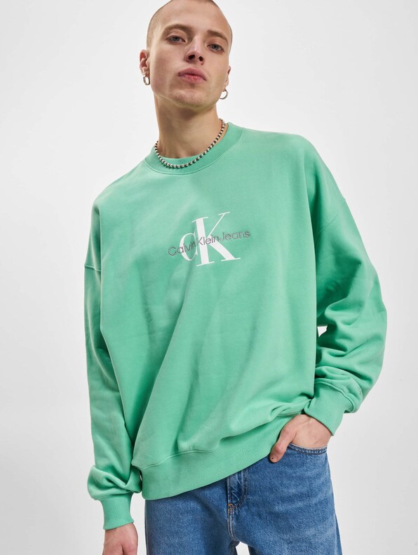 Calvin Klein Jeans Monologo Oversized Crew Neck Sweater-0
