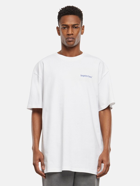 Forgotten Faces Tagged Blue Marble Oversize T-Shirts-0