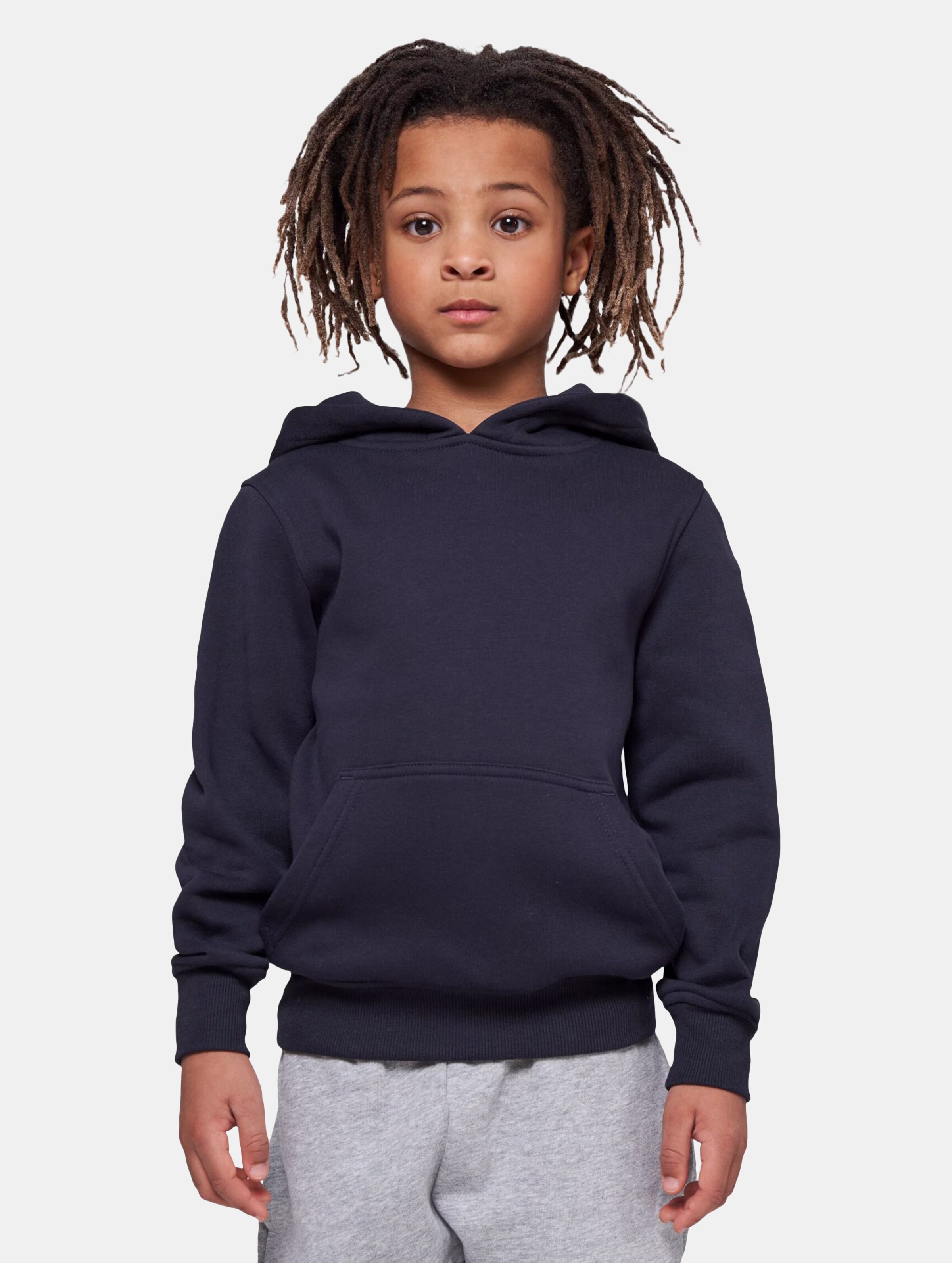 Build Your Brand Basic Kids Hoody Kinder,Unisex op kleur blauw, Maat 146152