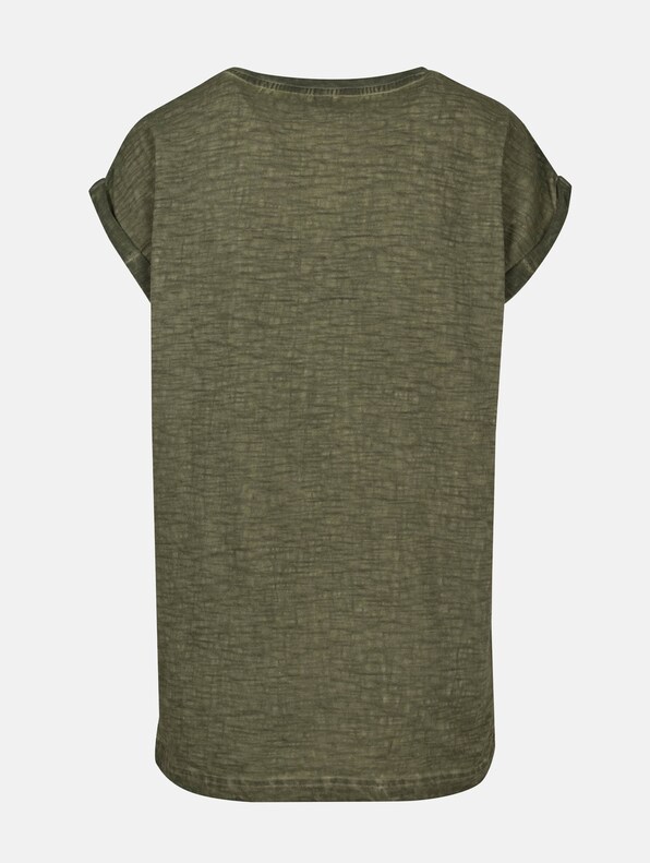 Ladies Spray Dye Extended Shoulder Tee-1