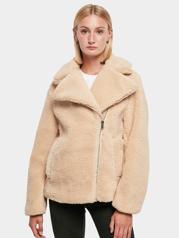 Ladies Sherpa Biker-0