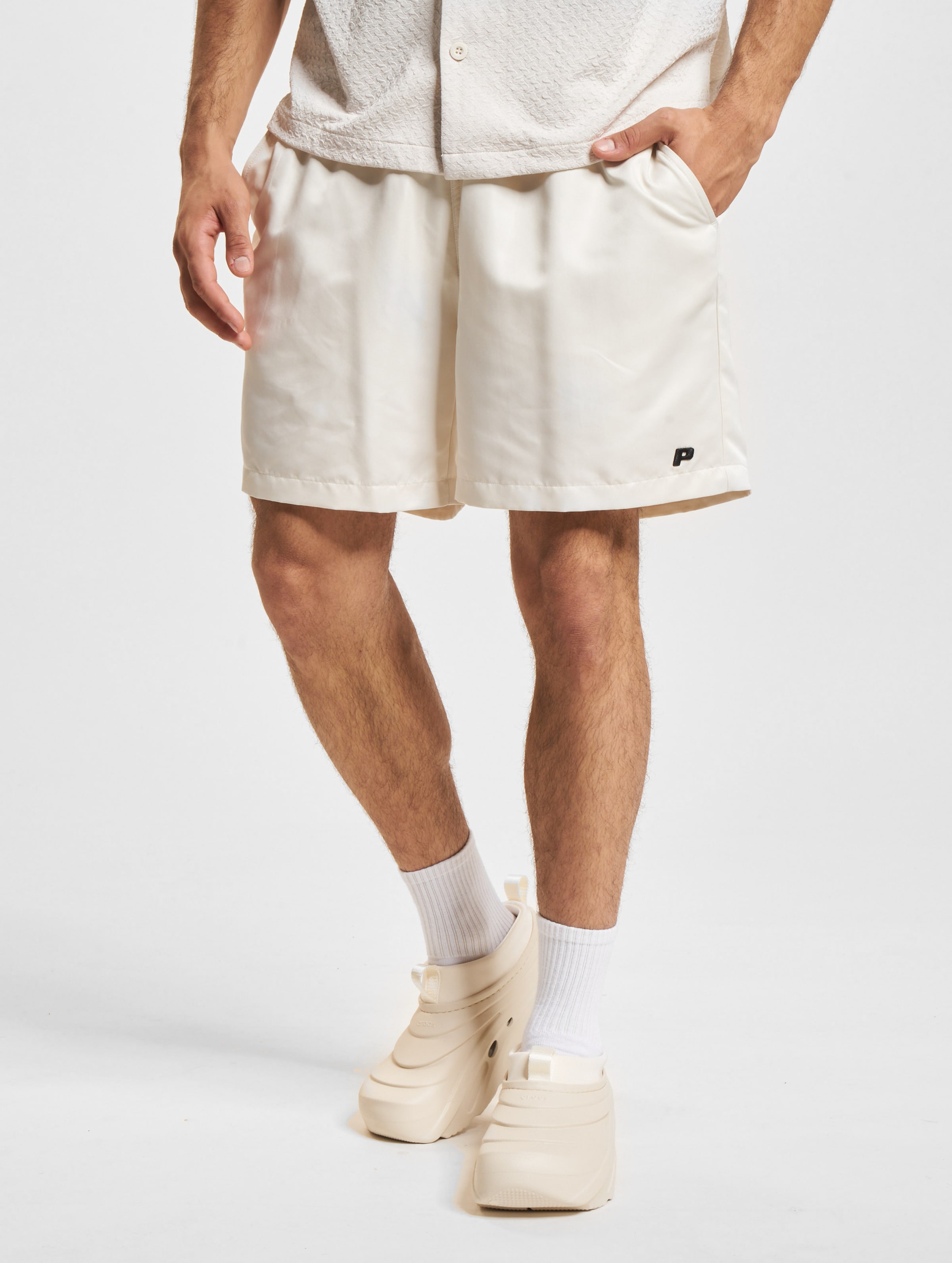 PEGADOR Logo Basic Shorts Männer,Unisex op kleur beige, Maat M