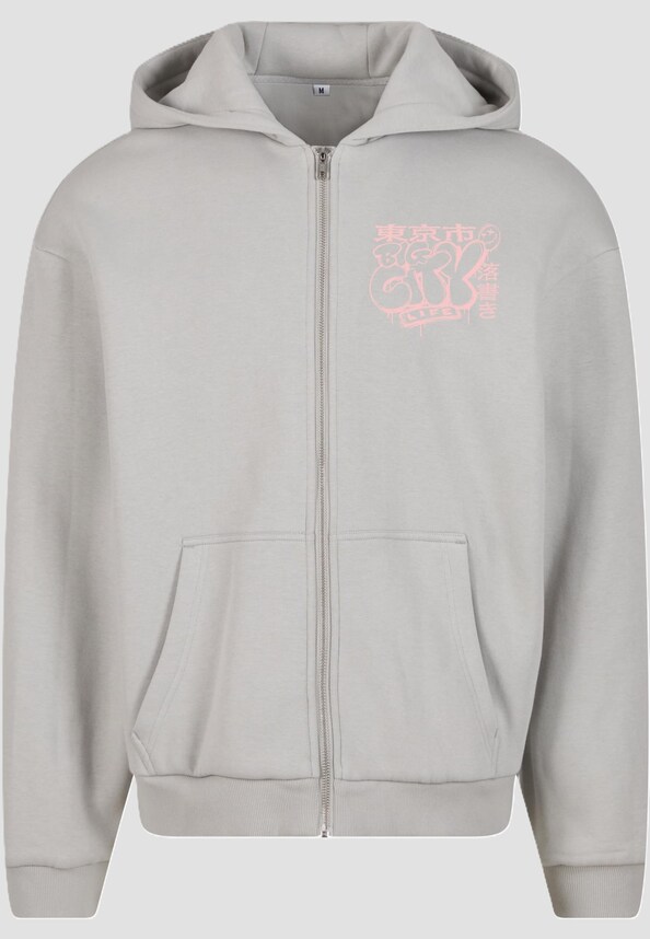 Tokyo City Life Fluffy Zip Hoody-2