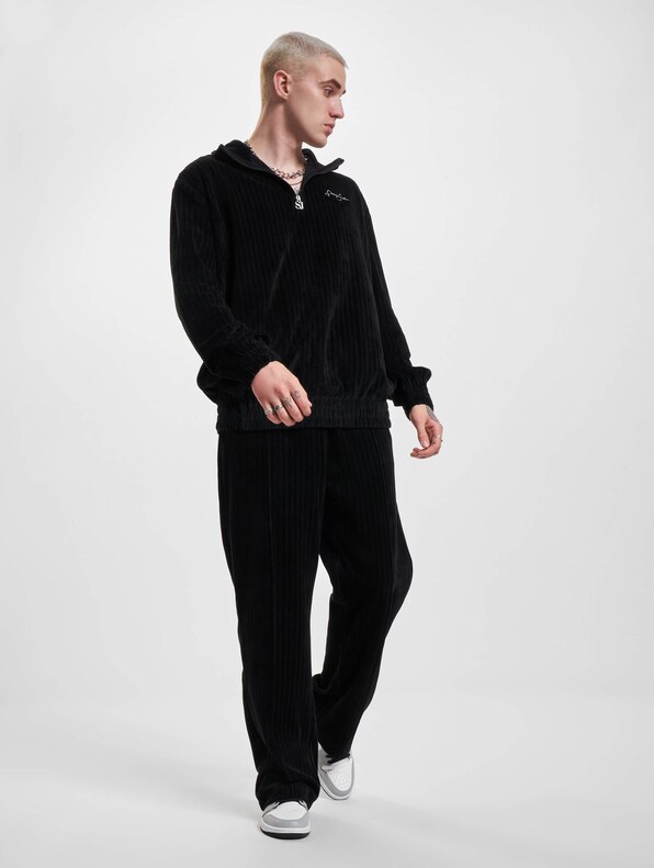 Script Logo Striped Velours-4