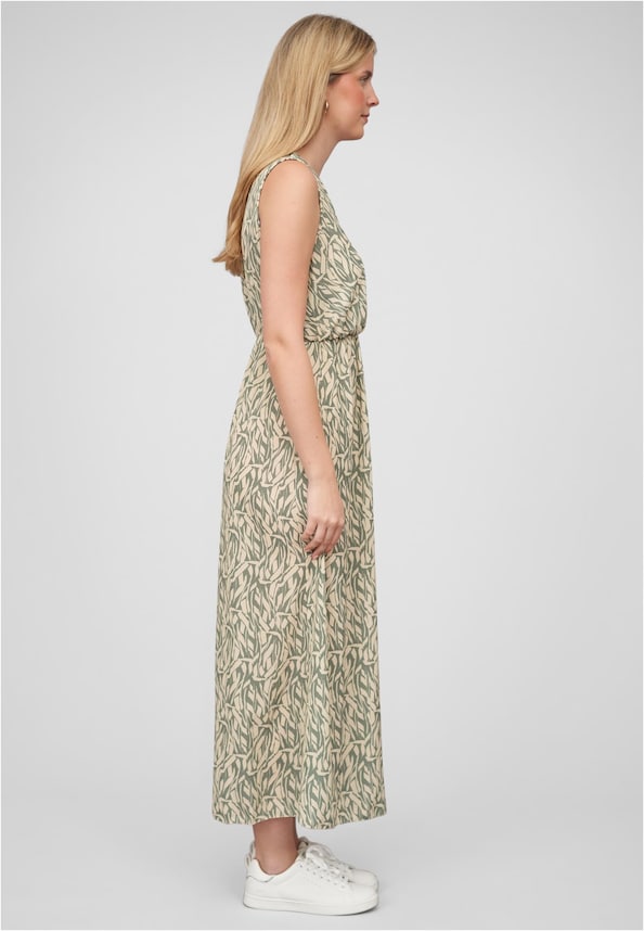 Cloud5ive Damen Maxi Kleid in Wickeloptik mit All Over Print-4