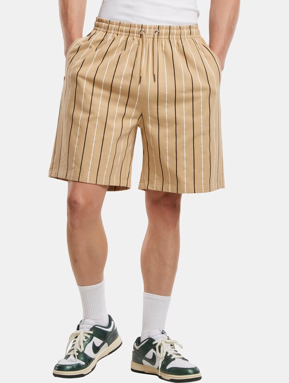 Urban Classics Printed Pinstripe Shorts-0