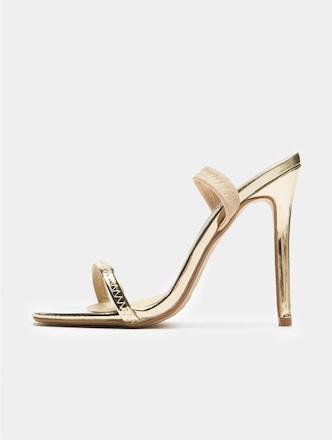 Missguided Elasticated Strap Square Toe Barley Sandals