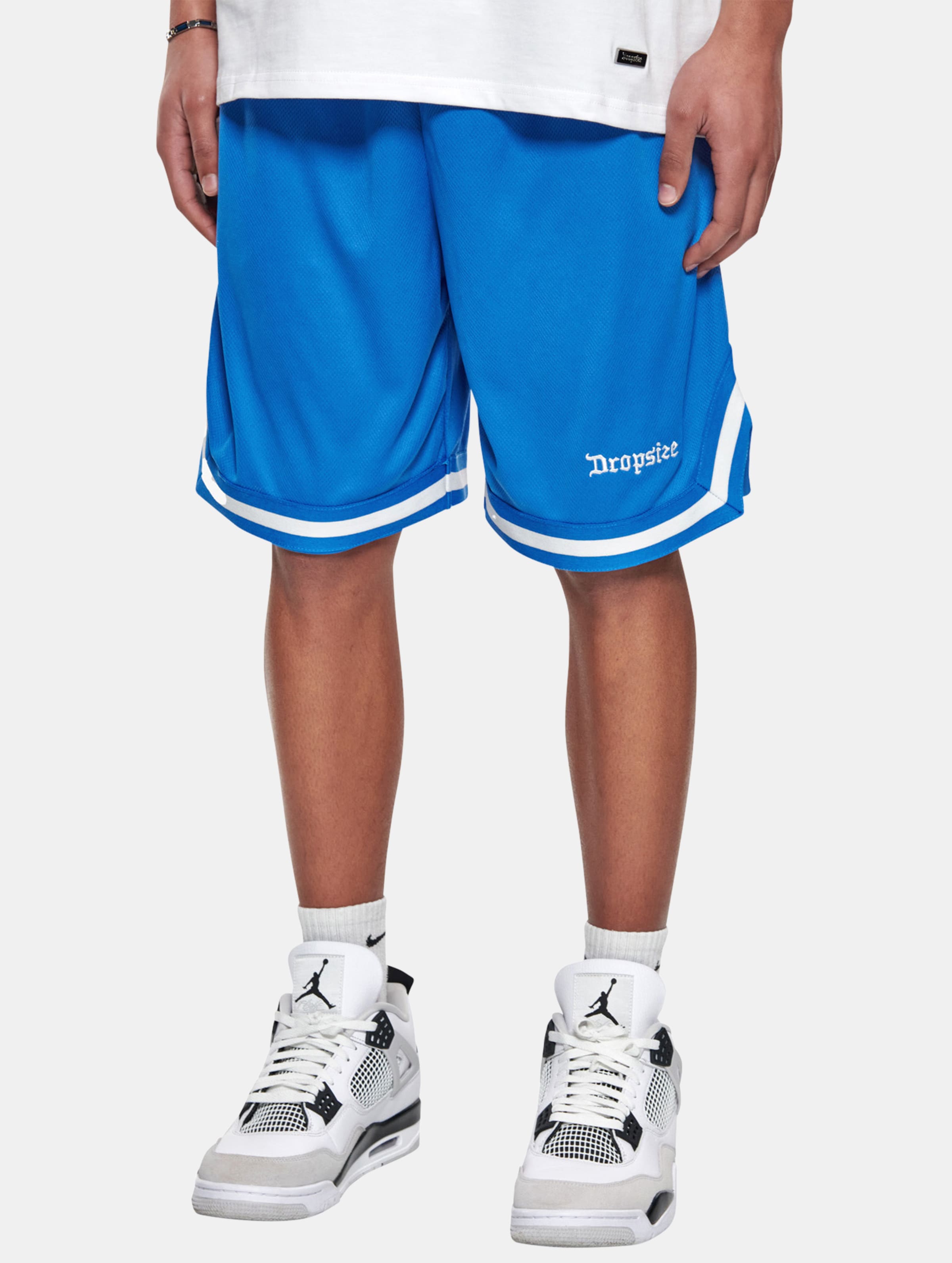 Dropsize Logo Mesh Shorts op kleur blauw, Maat XXL