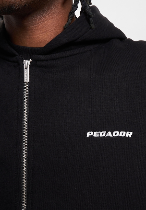 PEGADOR Logo Oversized Sweat Zip Hoodies-3