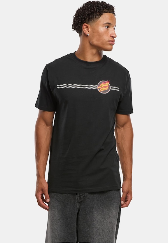 Santa Cruz Check Ringed Flamed Dot T-Shirt-0