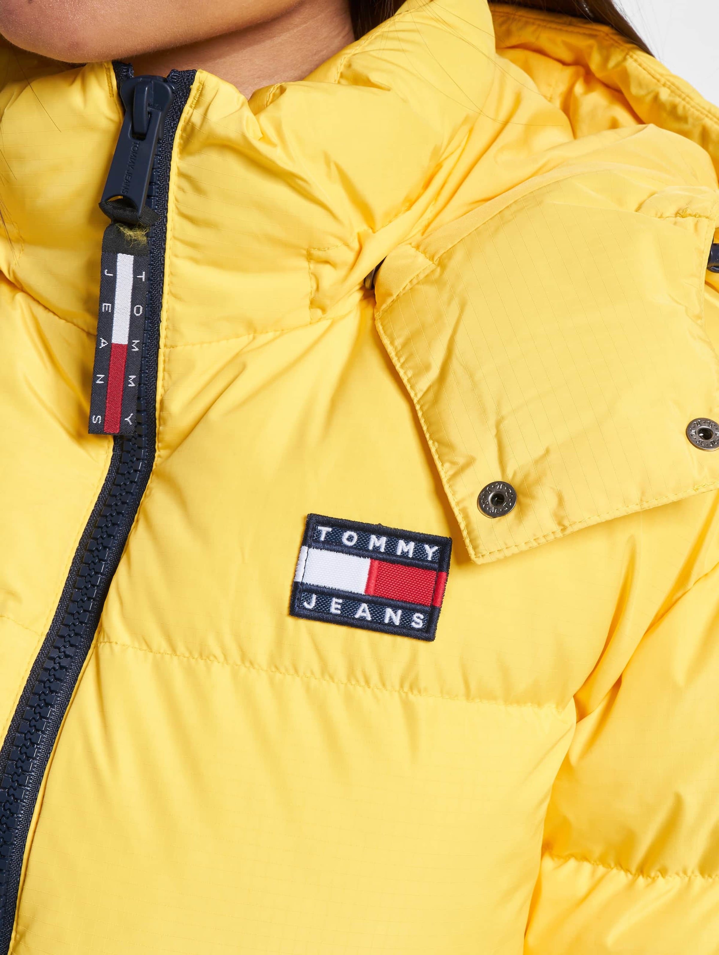 Tommy jeans yellow top puffer