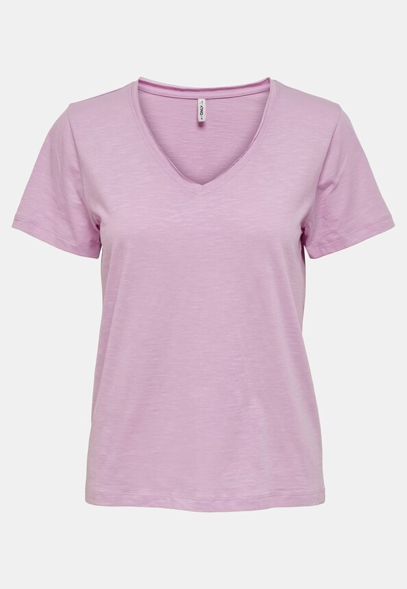 ONLY Damen Basic T-Shirt-0
