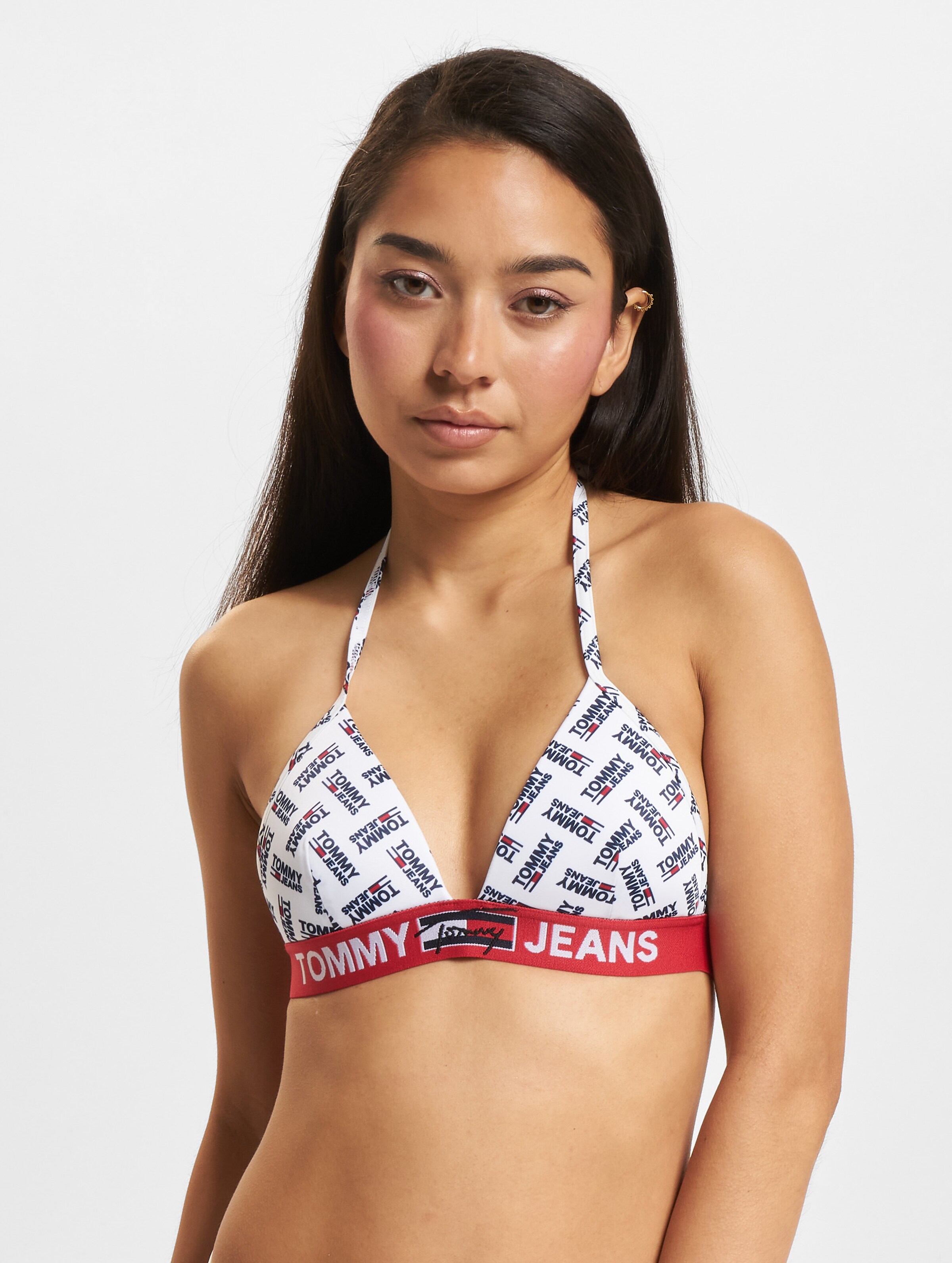 Tommy Jeans Hilfiger Bikini Oberteil Frauen,Unisex op kleur wit, Maat XS