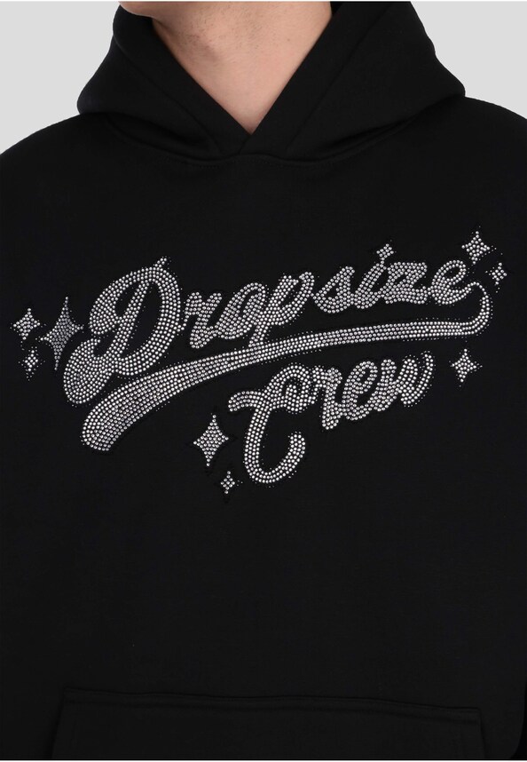 HEAVY OVERSIZE RHINESTONE MOTIV HOODIE-4