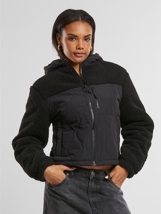 Ladies Sherpa Crinkle Nylon Mix