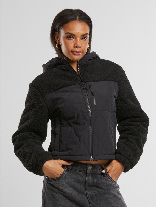 Ladies Sherpa Crinkle Nylon Mix-0