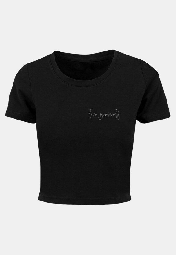 Ladies Love Yourself Cropped Tee-0