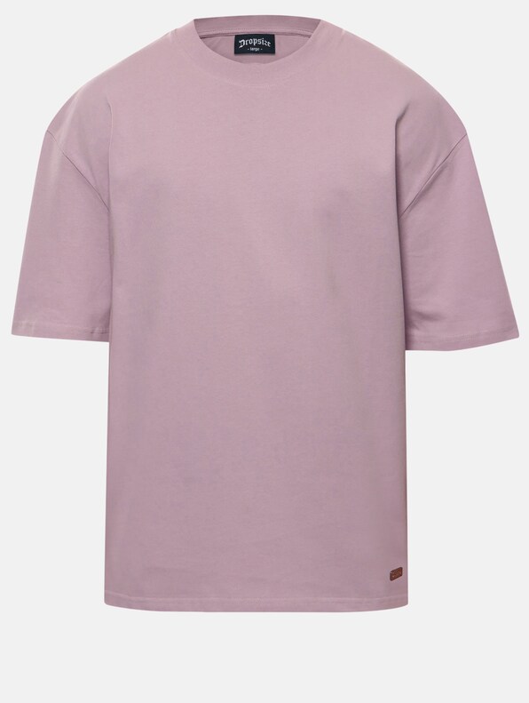 Dropsize Heavy Oversize Metal Patch Basic T-Shirts-3