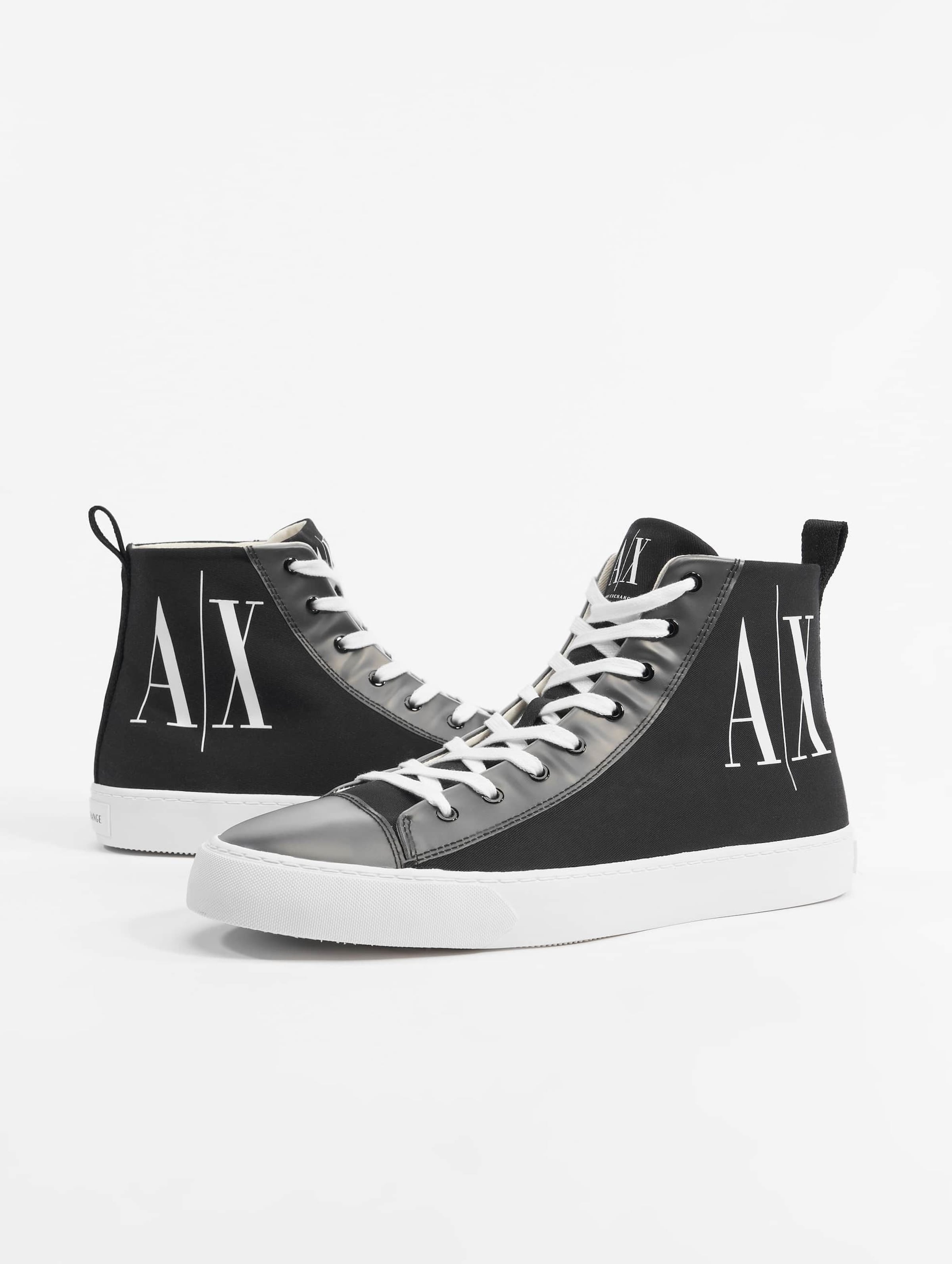 Armani exchange high top sneakers on sale