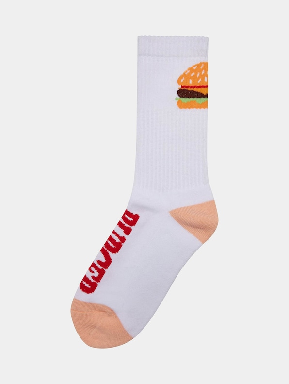 Socks - White/Fast food - Men