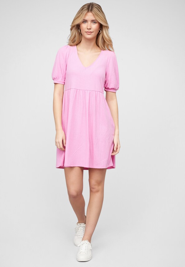 VILAKES V-NECK 2/4 DRESS-4