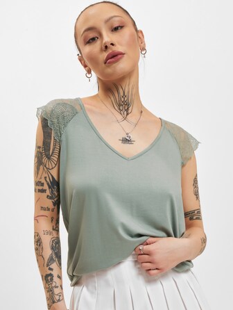 Petra Jersey Short Sleeve Lace Mix