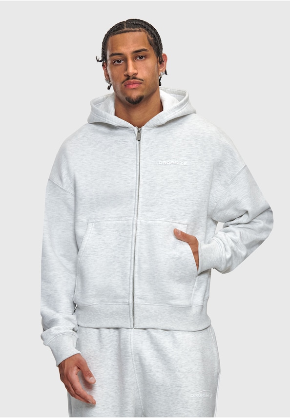LOOSE BOMBER ZIP HOODIE-0