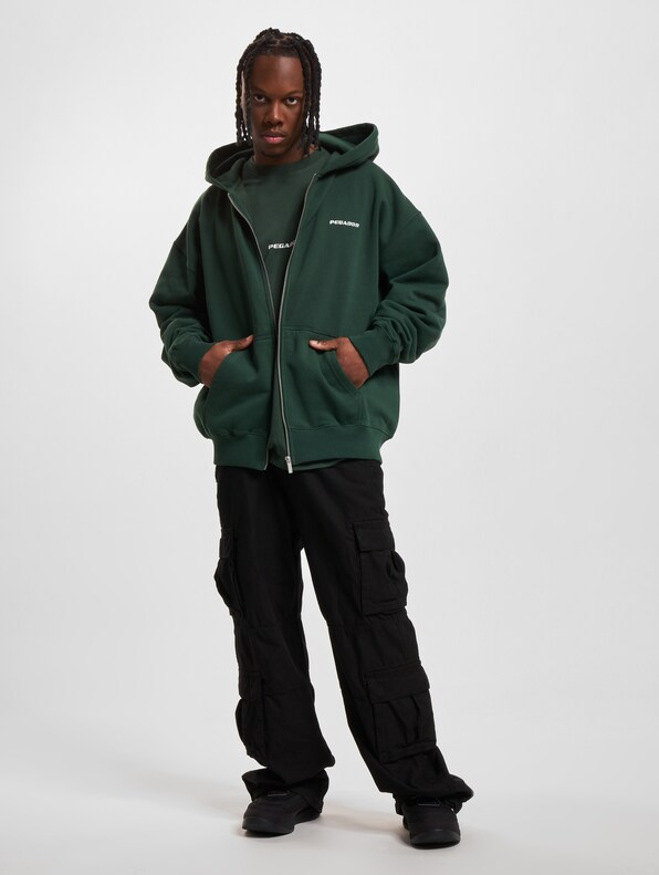 PEGADOR Logo Oversized Sweat Zip Hoodies-5