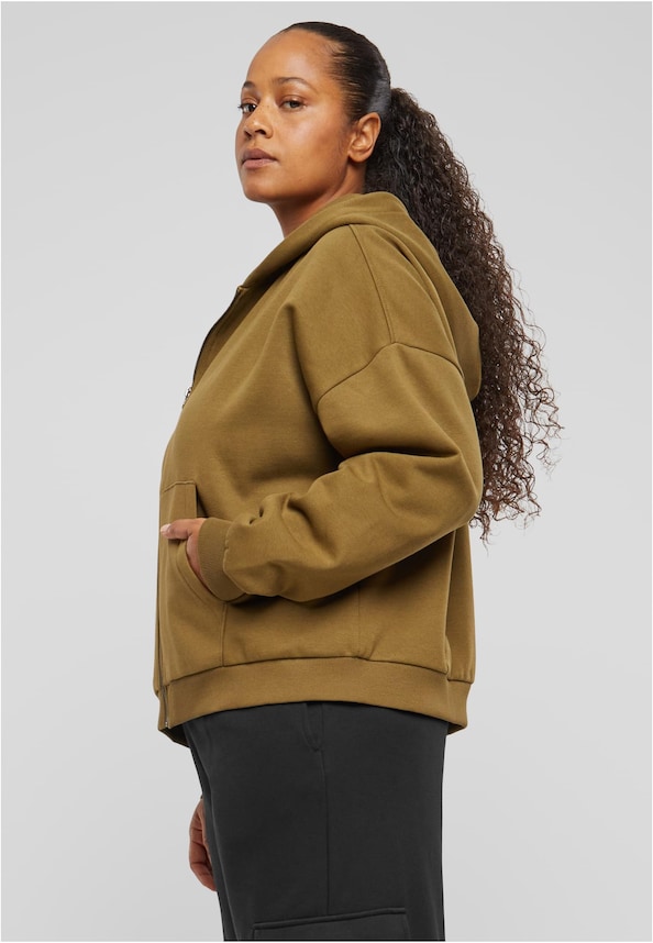 Ladies Boxy Zip Hoody-3