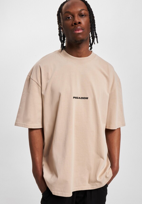 PEGADOR Colne Logo Oversized T-Shirts-0