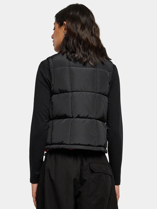 Ladies Reversible Cropped Puffer Vest-3