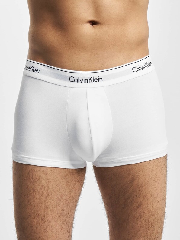 Calvin Klein Cotton Stretch 3-pack Trunks In Black,white, 57% OFF