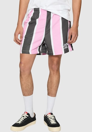KM242-037-2 Retro Striped Boardshorts