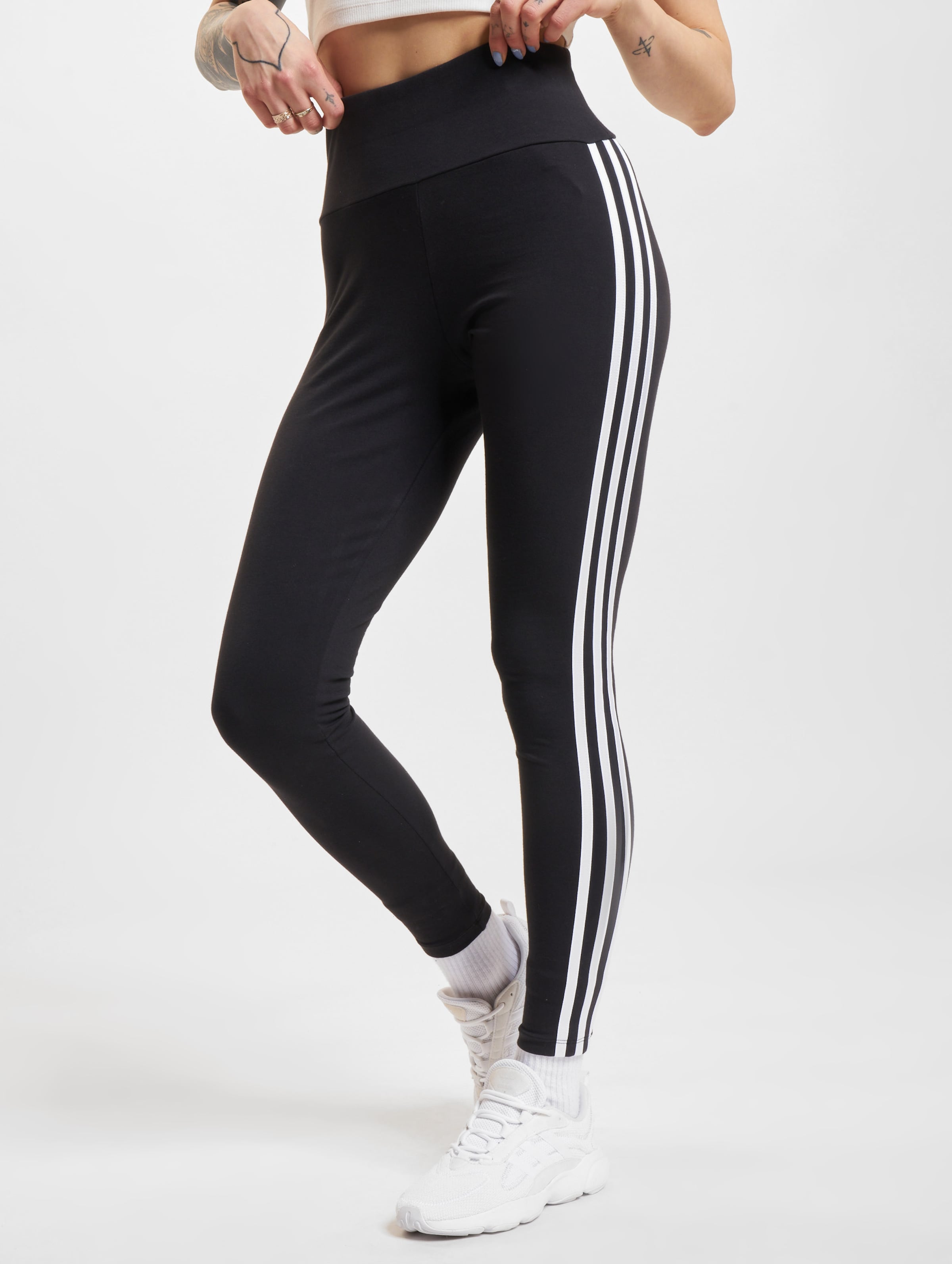 adidas Originals 3 Stripe Leggings Vrouwen op kleur zwart, Maat XL