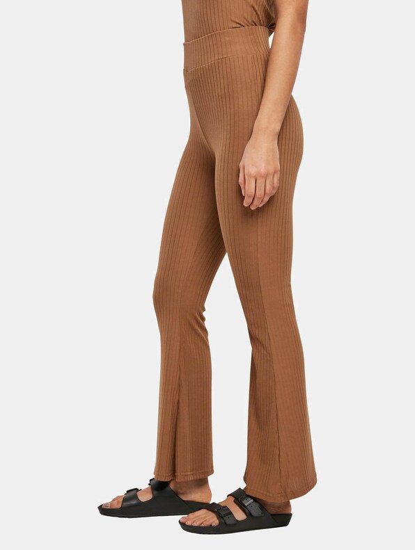 High Waist Rib Flared-2