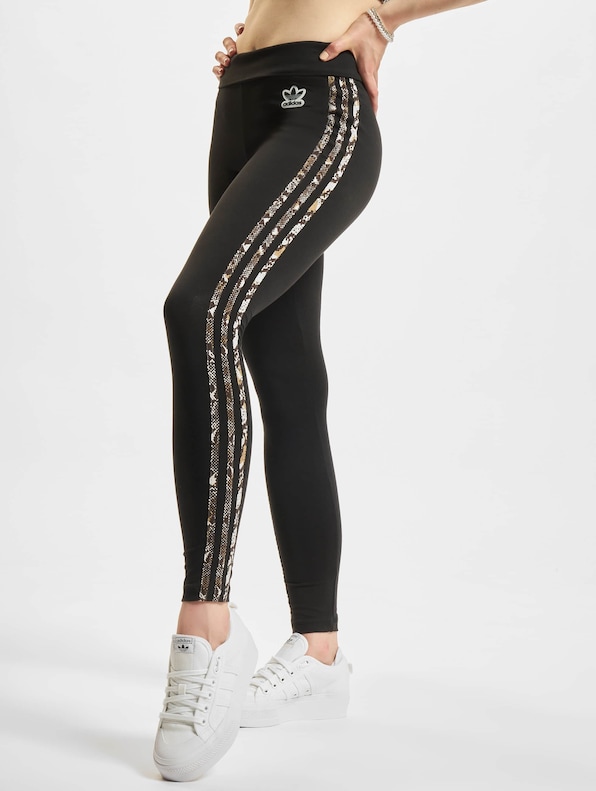 adidas Originals 'leopard Luxe' leggings in Black