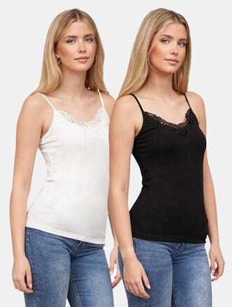 2er Set V Neck Spitzen