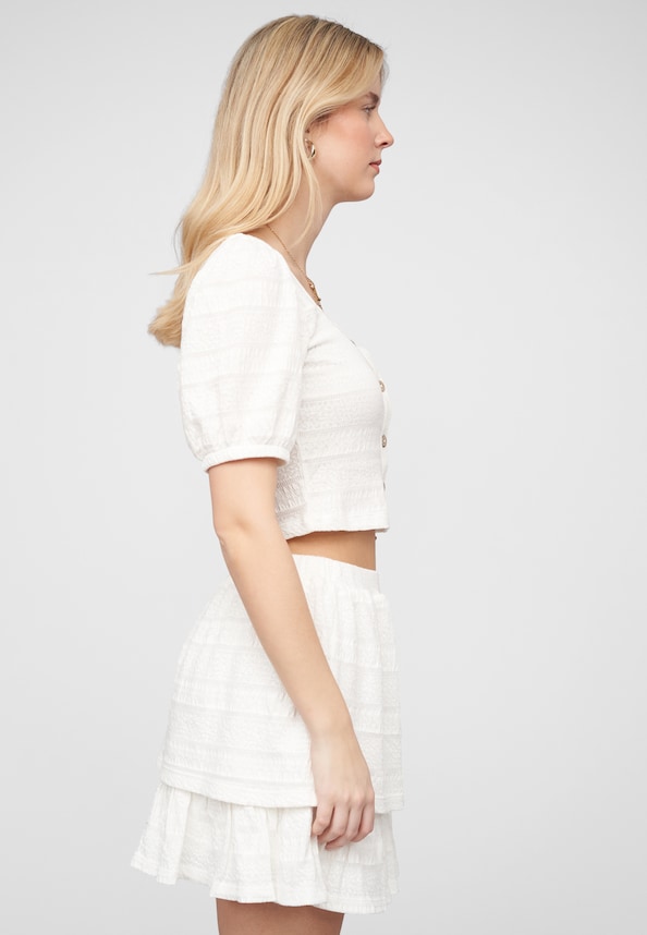 VITRIVA SQUARE NECK S/S TOP-3