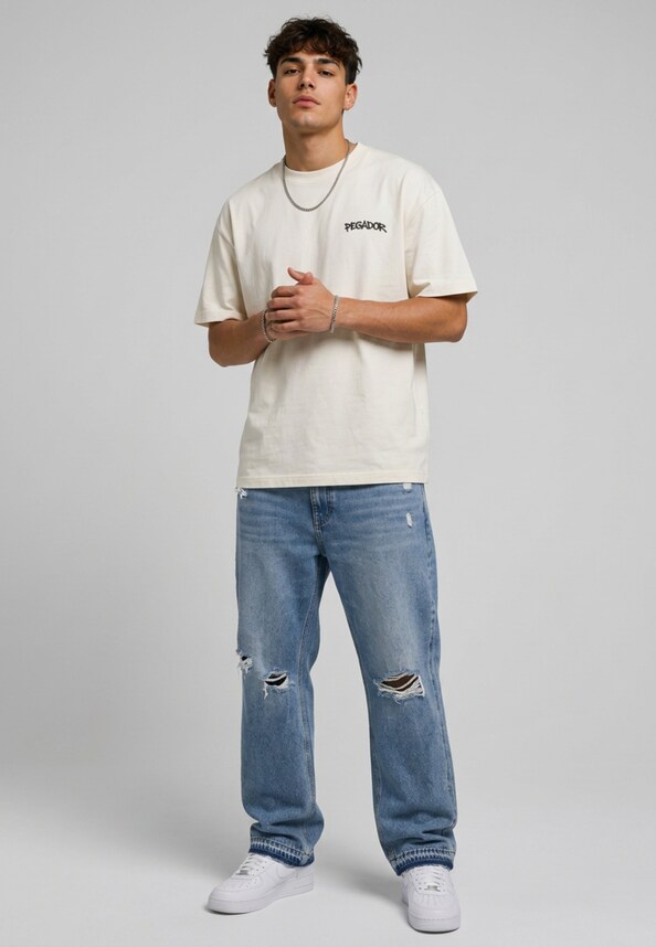OG Distressed Five Pocket Denim-2